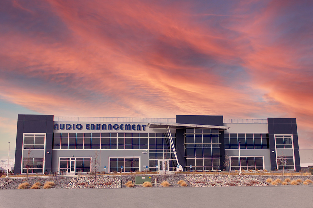 Audio Enhancement headquarters building in West Jordan, Utah